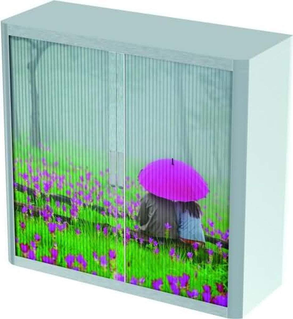 Rollladenschrank easyoffice BxTxH 86x37,5x104cm Blumenwiese