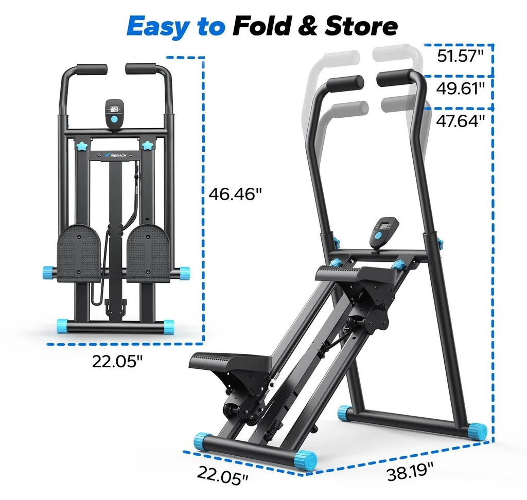 Stepper vertical 2448B1 noir en acier allié pour entraînement cardio - 2