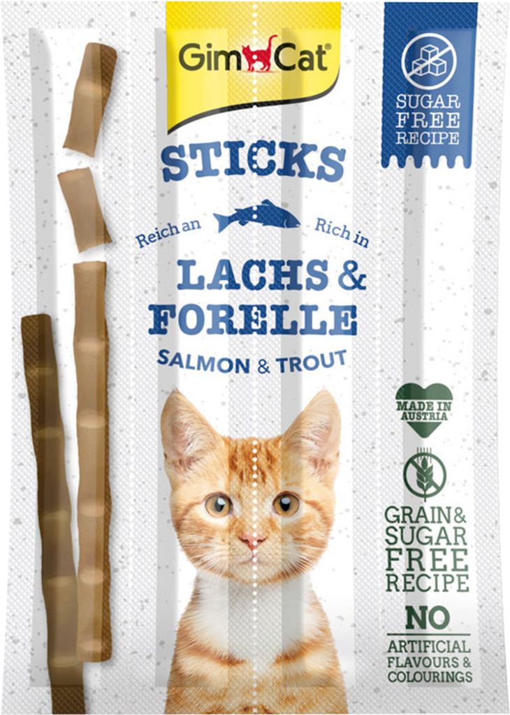 GimCat Sticks mit Lachs & Forelle für Katzen 4St. 20 g Produktbild 