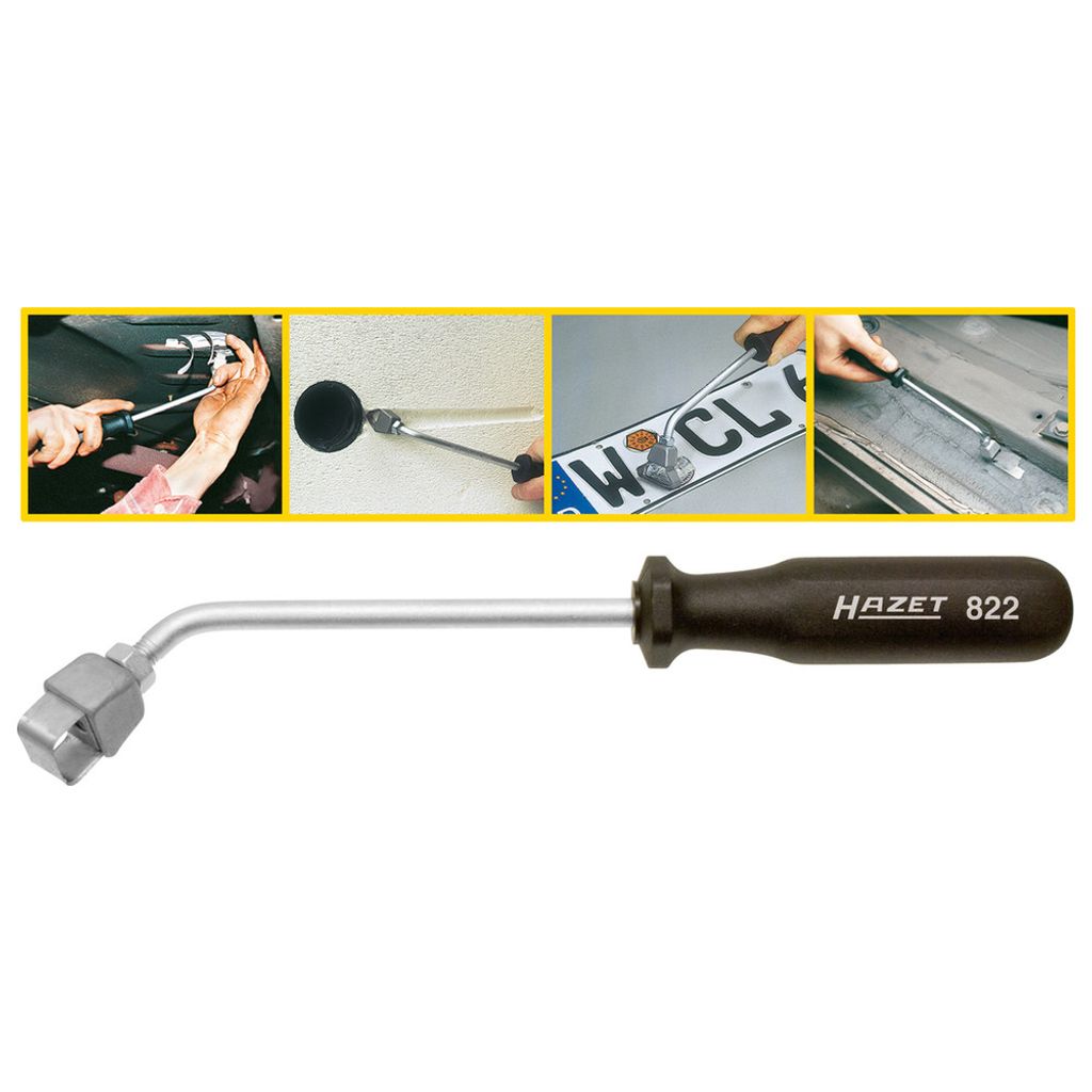 Hazet 822 Winkelschaber mit flacher Klinge 822-01