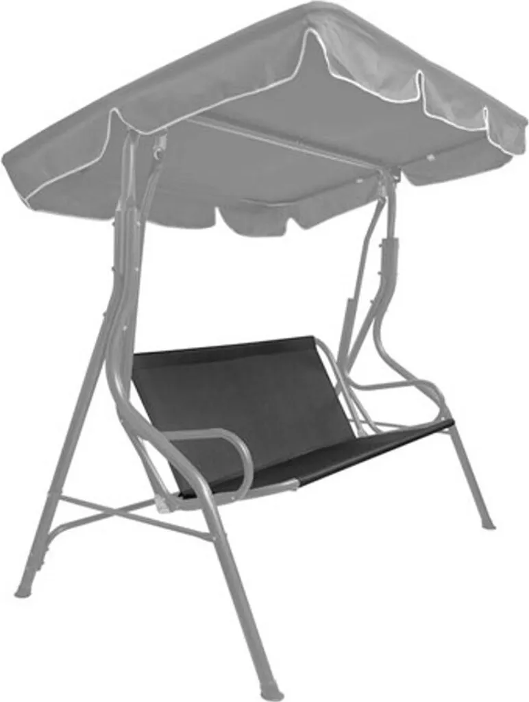 Siège de balançoire textile anthracite 93x114 cm - Confort extérieur