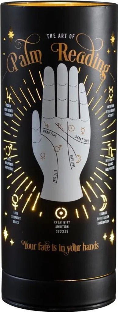 Lampe aromatique ésotérique Palm Reading SD4444 en céramique illustrée