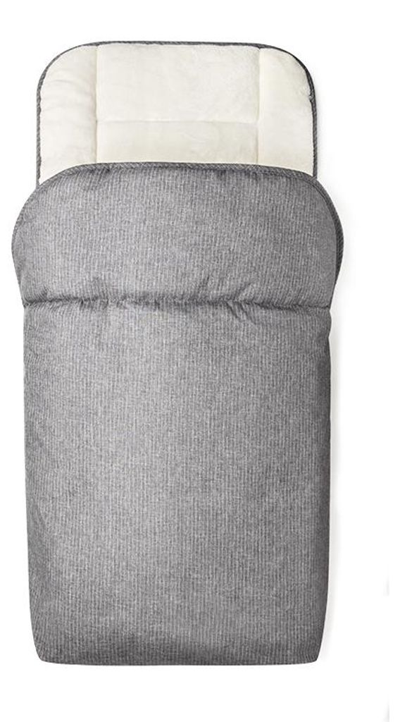 Novi Kinderwagen-Fußsack Grey, warm & weich, für kalte Tage, komfortabel, für Babyschale und Kinderwagen, modernes Design