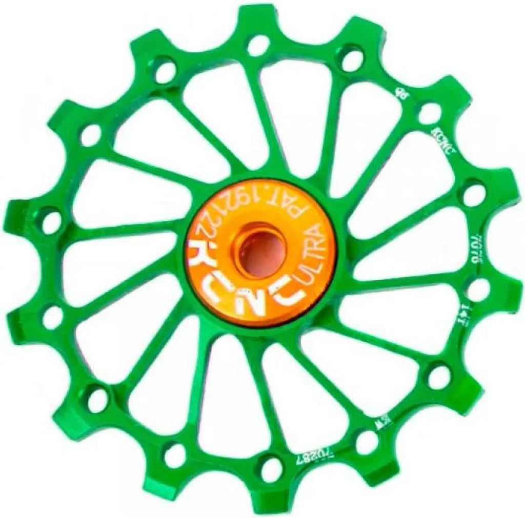 Kcnc Ultra Sram X-sync Long Teeth Narrow/wide 11-12s Schaltrolle Grün 14t Grün 14t