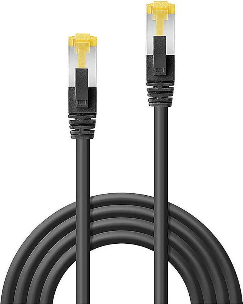 Câble RJ45 Anti-Accroc CAT 6a 3m Noir Lindy 47626 sans Halogène - Pack 10