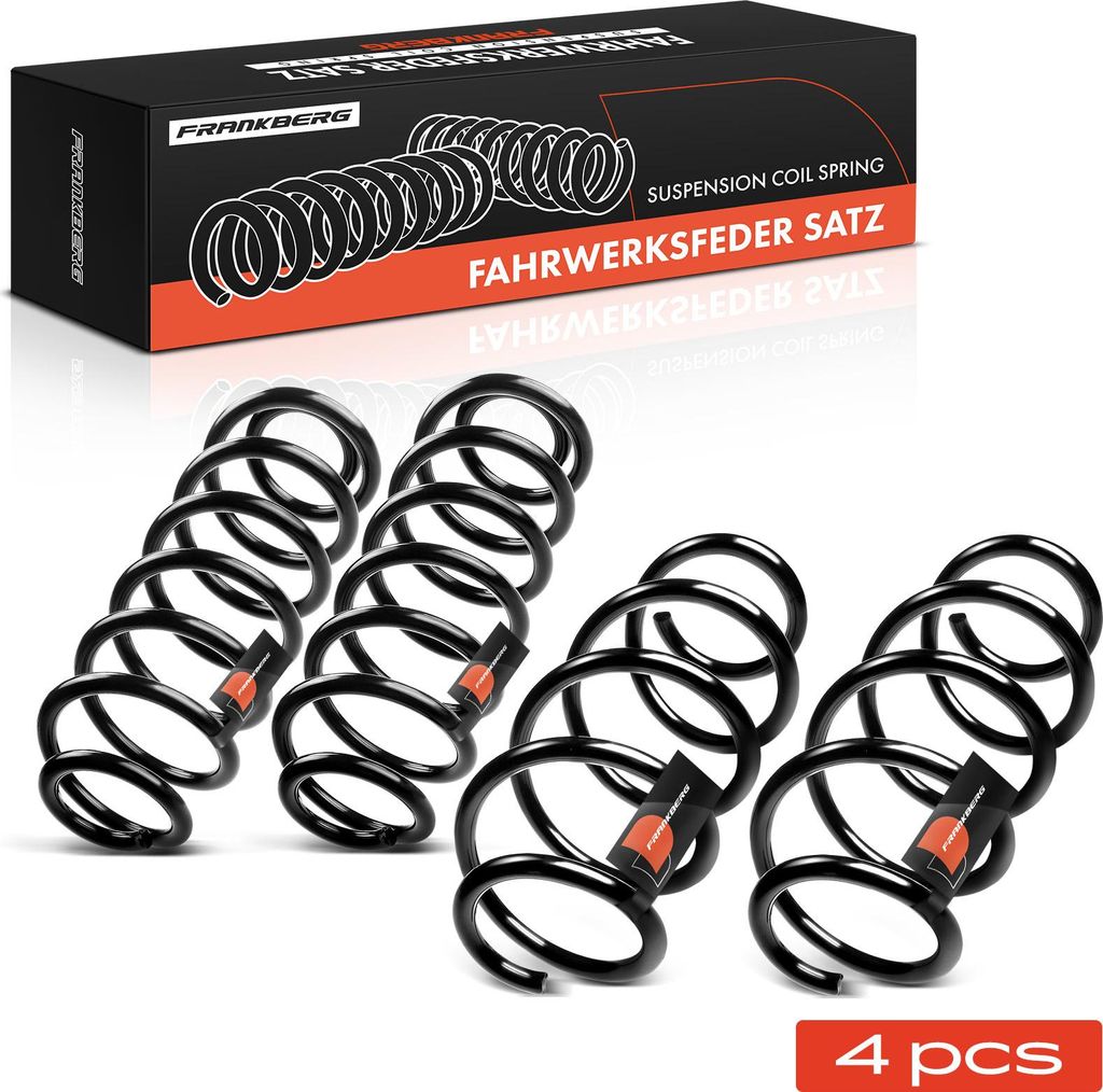 Frankberg 4x Fahrwerksfeder Vorne Hinten für VW Touran 1T3 2010-2015