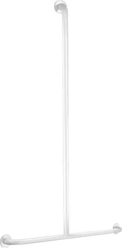 Corrimano Delabie Basic a T D32 1150x500 mm verniciato a polvere bianco