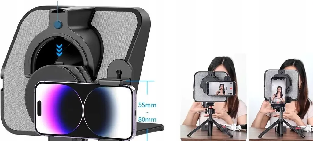 Prompteur Portable VLOG avec Télécommande pour Vidéos YouTube Pro - 5
