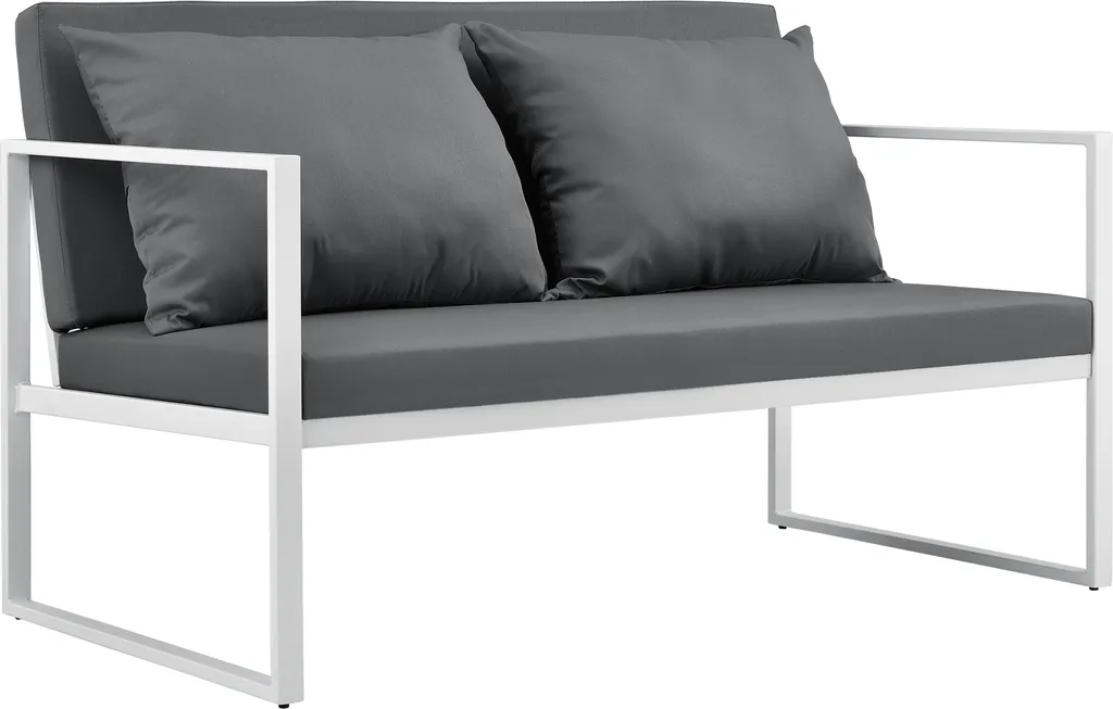Banc de jardin anticorrosion 114 cm - Mobilier extérieur stable et durable