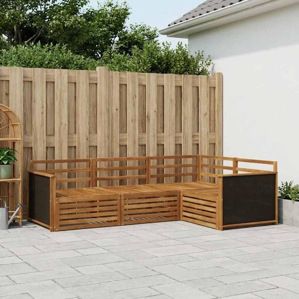 Möbel Outdoor-Sofagarnitur 4 pcs Natur 247,5 x 168,5 x 73 cmGartensofas - Gartensofas c1233