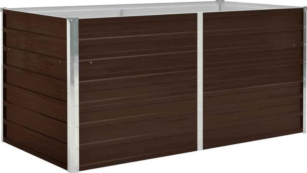vidaXL Zvýšená posteľ Brown 160 x 80 x 77 cm Pozinkovaná Obrázok produktu 