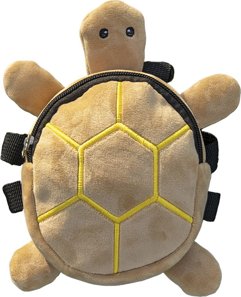 Hundegeschirr-Rucksack mit Schnellverschluss-Reißverschluss, verstellbar, Cartoon-Schildkrötenform, Selbsttragetasche für Haustiere