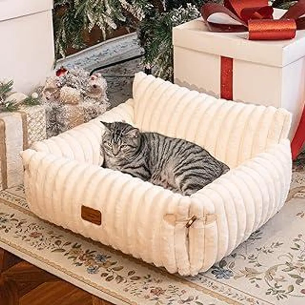 CheerPals Divano Gatto Grande 63x66cm - Letto Morbido Lavabile