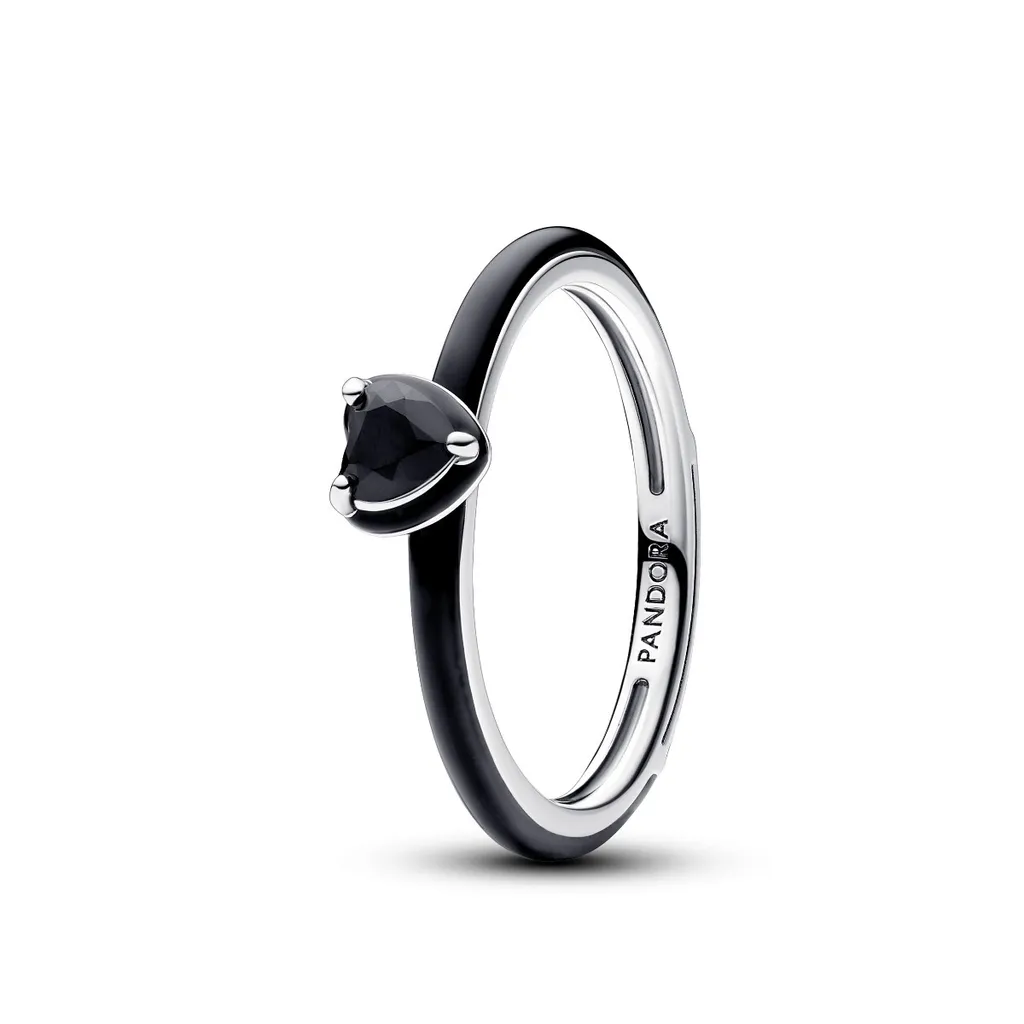 Pandora ME Anello Cuore Chakra Nero 193088C01 Anello da donna, misura anello:54