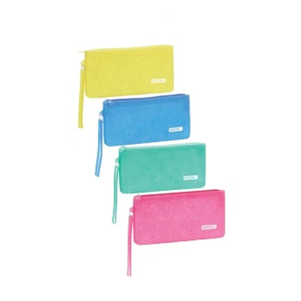 Trousse Safta Blue à Fermeture Éclair - Grand Compartiment Nylon Bleu