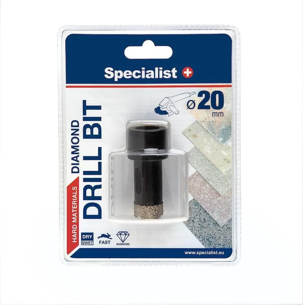 Foret Diamant Specialist+ D20 M14 pour Perceuse et Meuleuse d'Angle