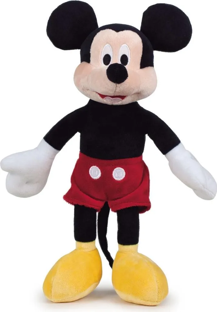 Peluche Mickey Mouse 40 cm sans petites pièces - Sécurité et douceur bébé