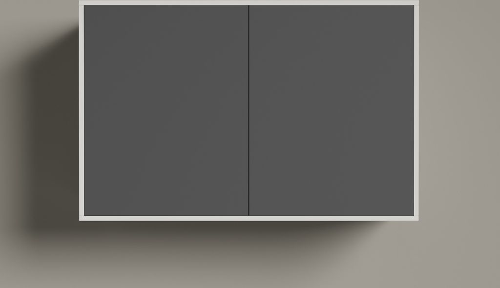 SMARTBett Hängeschrank zu 90 & 120 Schrankbetten Horizontal Standard Weiss/Anthrazit