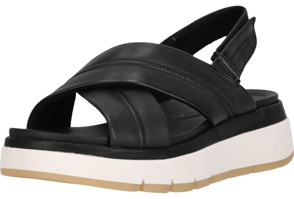 CLARKS Sandale Tuscan Cross mit eleganten Crossover-Riemen 1216 Black Leather 40