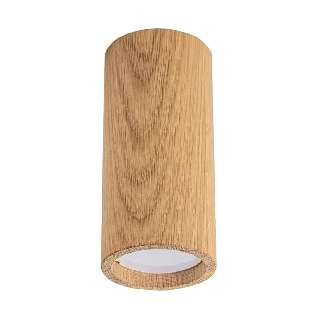 Plafonnier spot en chêne naturel 13x6x6 cm Zuma Line pour ampoule GU10