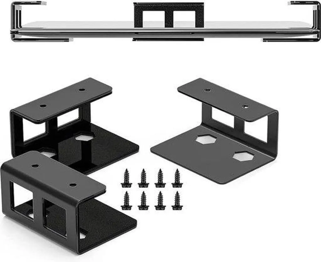 Support pour tables avec fixation à vis réglable pour pc portable noir