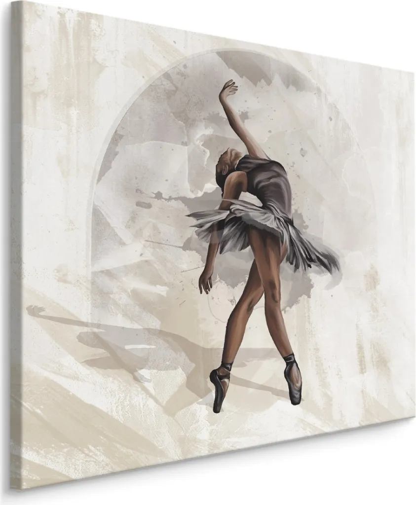 Quadro Tela Ballerina 90x90 - Arte Moderna Danza per Soggiorno