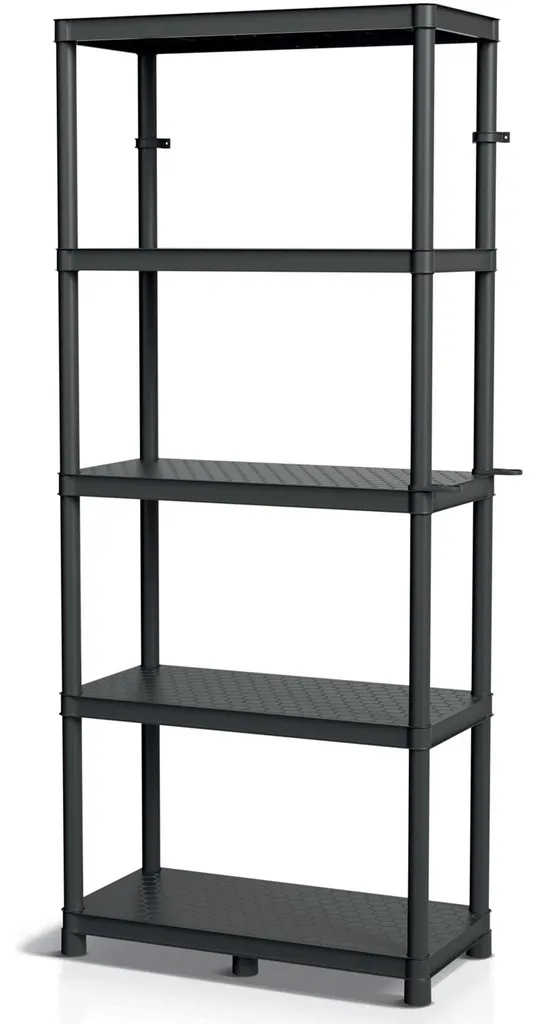 Étagère Murale 220kg Stackaro Solid - 5 Tablettes et 75 Casiers de Stockage - 11