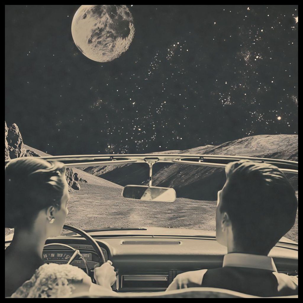 Plakat 90x90cm Nimm Mich Mit Zum Mond