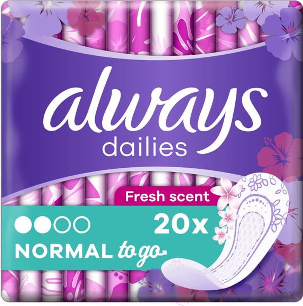 ALWAYS Dailies Normal To Go Slipeinlagen mit frischem Duft, Produktbild 