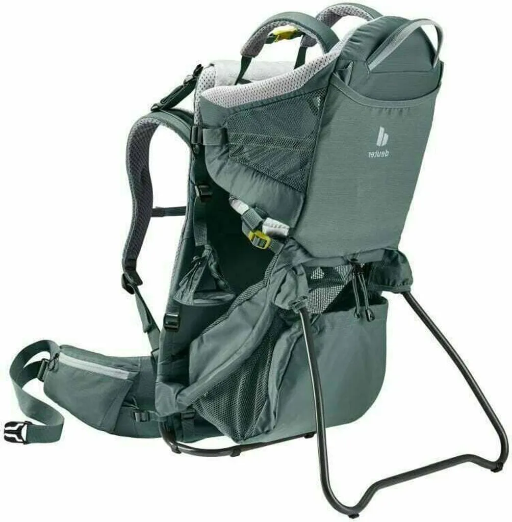 Deuter Kid Comfort Active Teal - Porte-bébé de Randonnée Léger et Ajustable