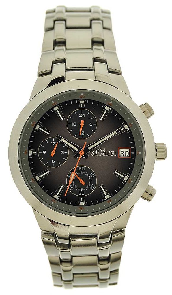 s.Oliver Herrenuhr SO-15056-MCR edler Stahl Datum Produktbild 