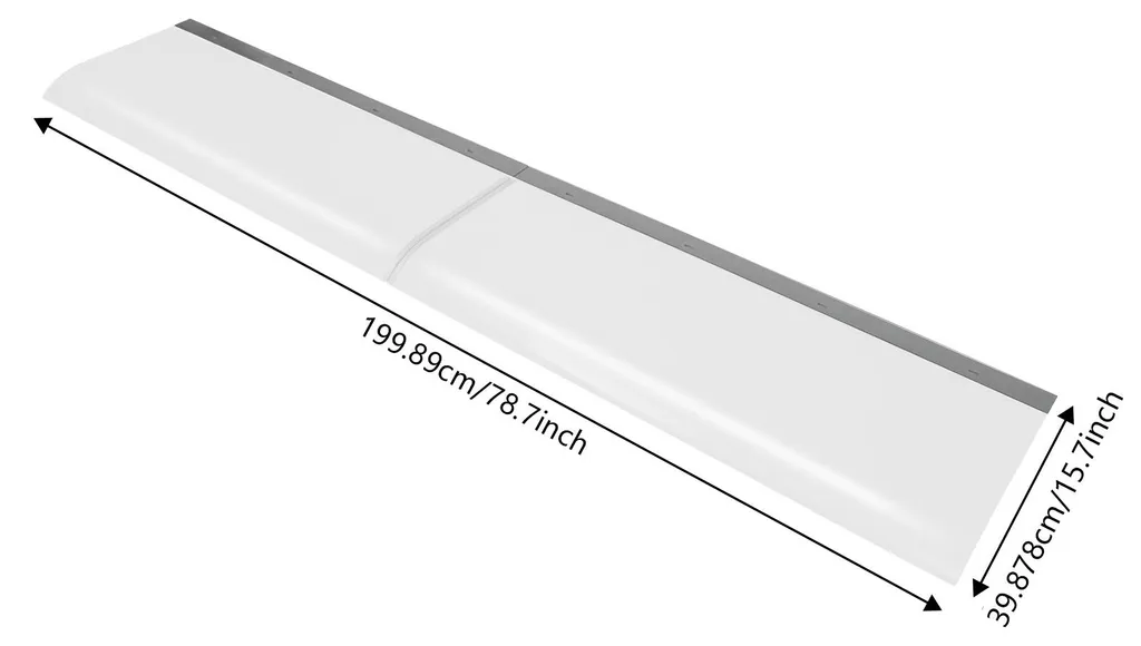 Auvent de protection durable en polycarbonate clair résistant aux chocs