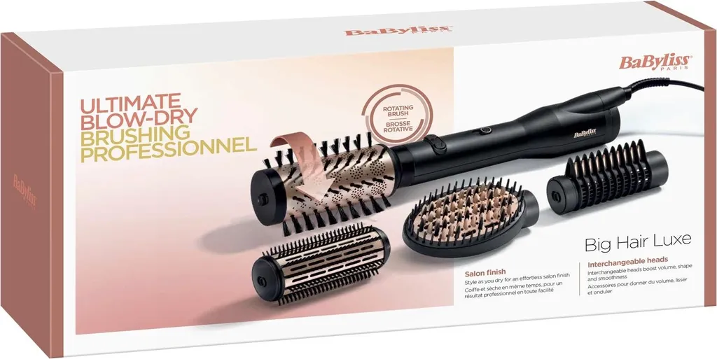 Brosse soufflante rotative BaByliss AS970E pour volume et brillance