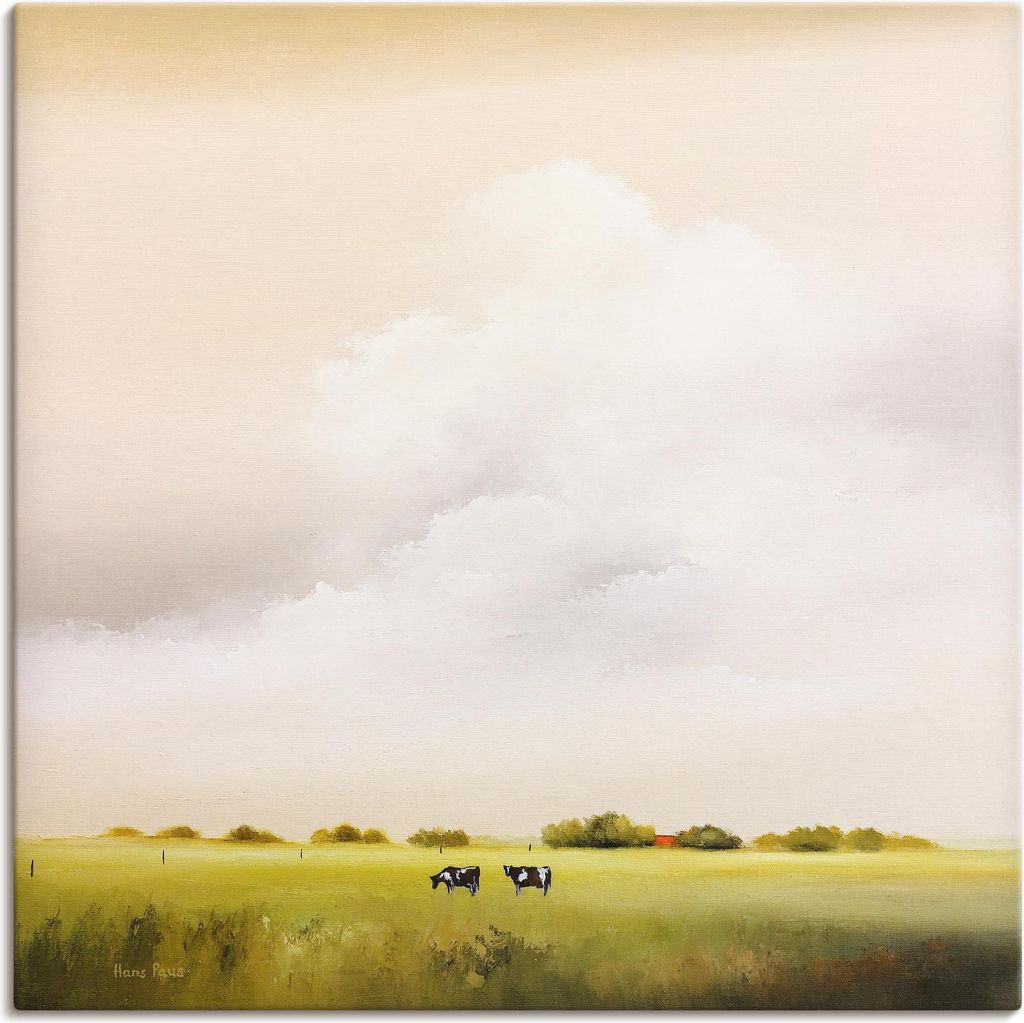 ARTland Leinwandbild Kühe I Größe: 30x30 cm