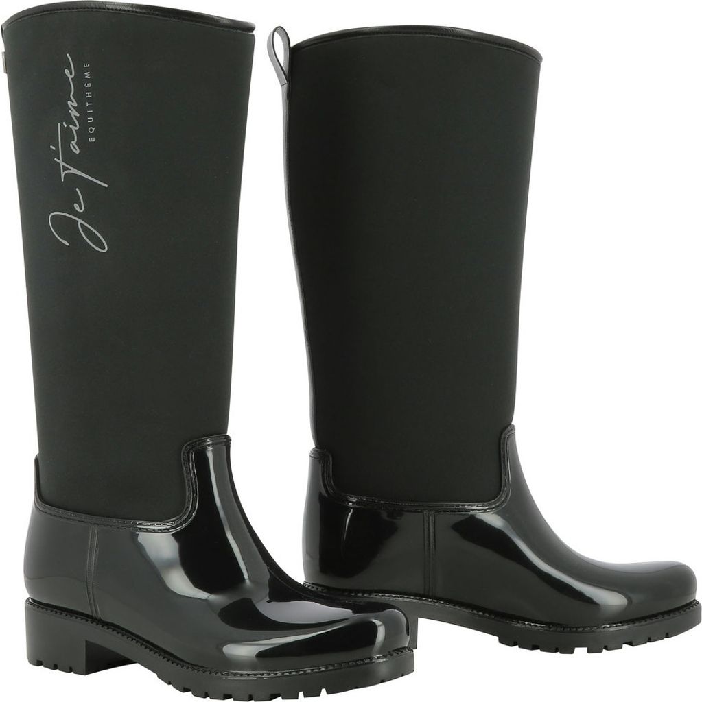 Equitheme Rain Reitstiefel Schwarz EU 39 Schwarz EU 39