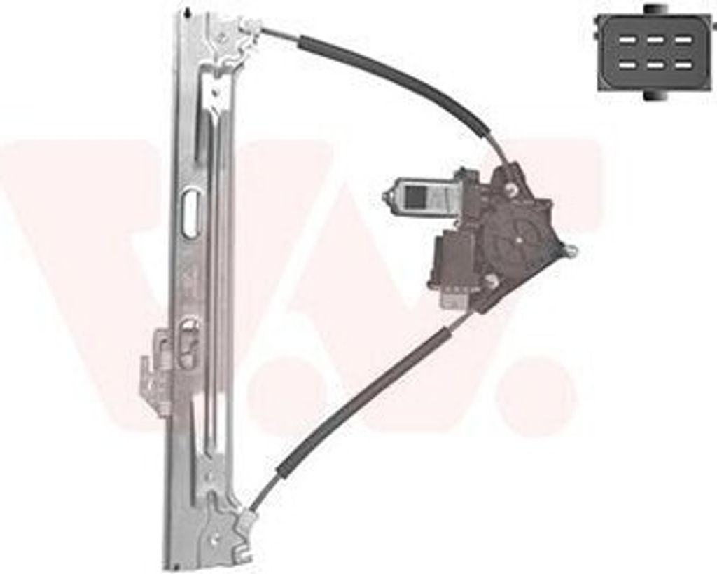 VAN WEZEL 1609267 - OE 51884238 Fensterheber, hinten links für 500L (351, 352)