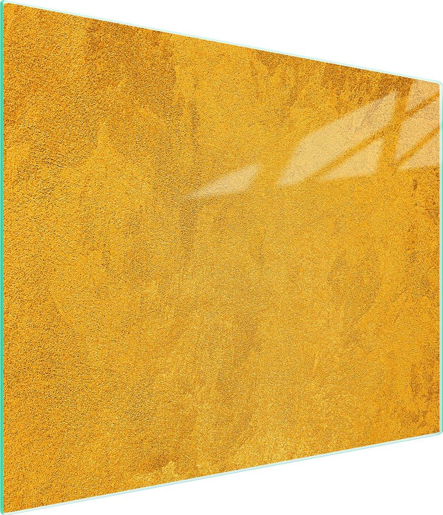 Glasschneidebrett 52x30 Gold