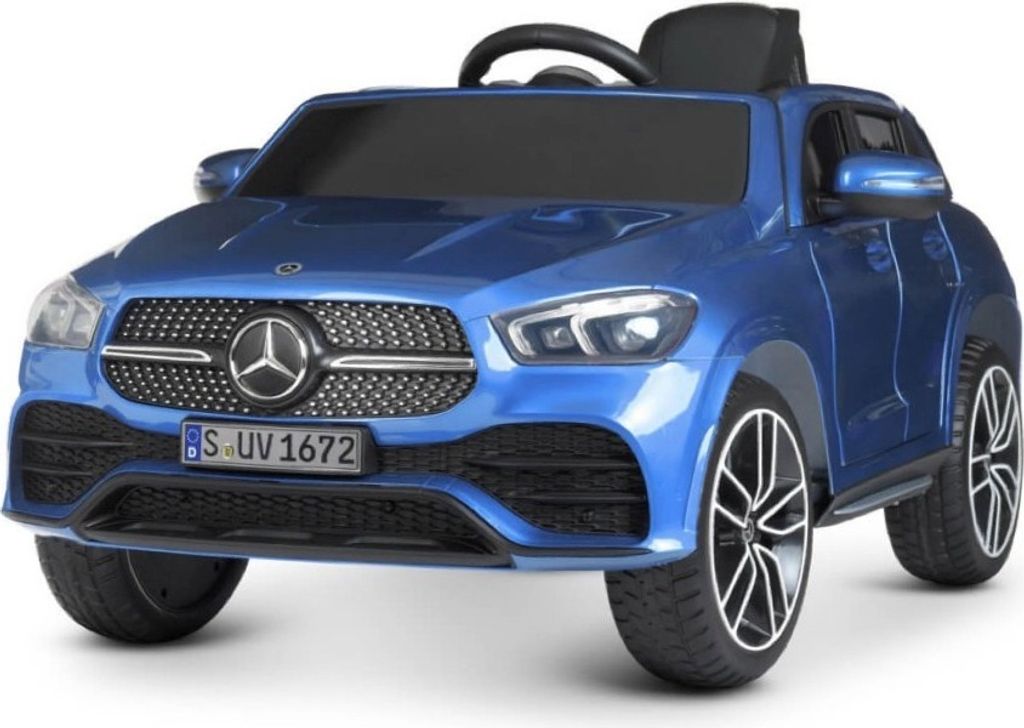 Kinder Elektroauto MERCEDES-BENZ GLE 450 12v, zwei Motoren, Audio, Gurt, FB, blau