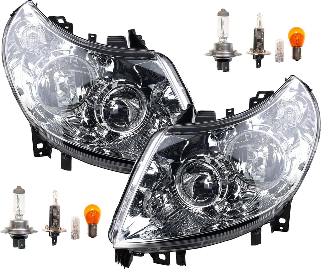 Scheinwerfer passend für Peugeot Boxer III 11- Set Links & Rechts + Leuchtmittel 1366102080 1369497080 1606664680 1606927480 0001366102080 0001 Johns