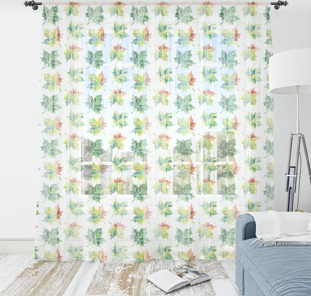 Arazzo Grande Formato ABAKUHAUS 274cm - Satin Setoso Foglie Autunno