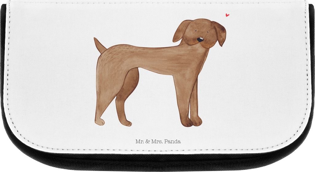 Mr. & Mrs. Panda Kulturbeutel Hund Dogge - Weiß - Geschenk, Sprüche, Hunde, Herz, kosmetiktasche klein, Deutsche, kosmetiktäschchen, Great Dane,...