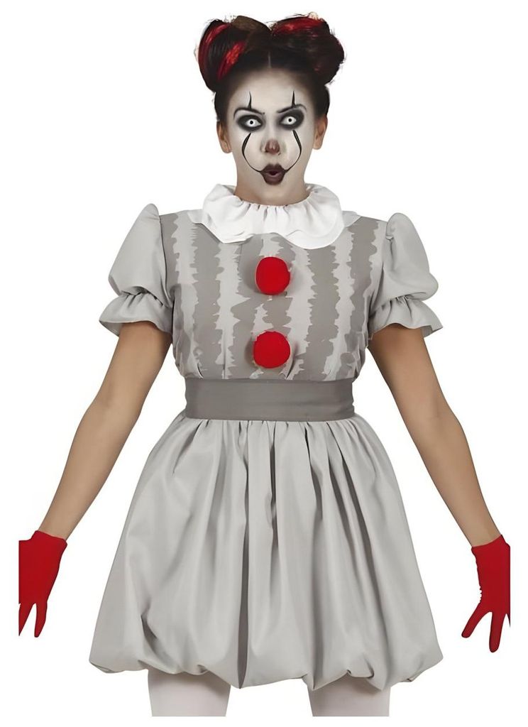 Horrorclown Mädchenkostüm 'The ' Größe: M Produktbild 