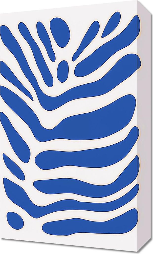Bild 30x50cm Welle Minimalistisch, Innenraum Skandinavischer Stil, Boho