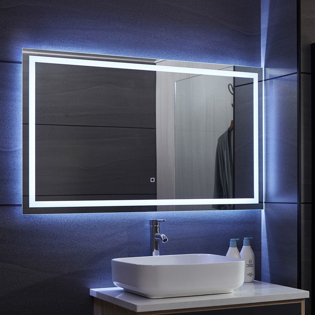Aquamarin® LED Badspiegel - 120 x 70 cm, Beschlagfrei, Produktbild 11