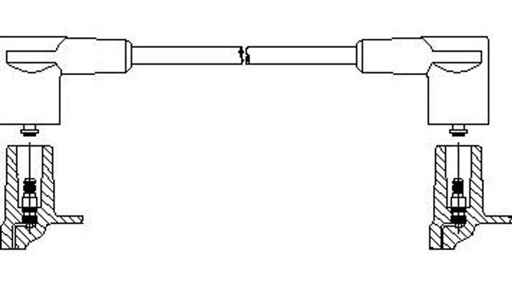 BREMI 677/55 Cavo Accensione Volvo OE 35312776 | 240 740 940 960 Compatibile