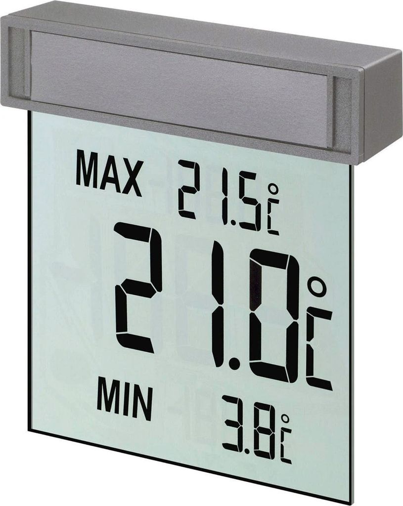 TFA Vision Digitales Fenster Thermometer Außentemperatur -25°C + 70°C Wetterfest