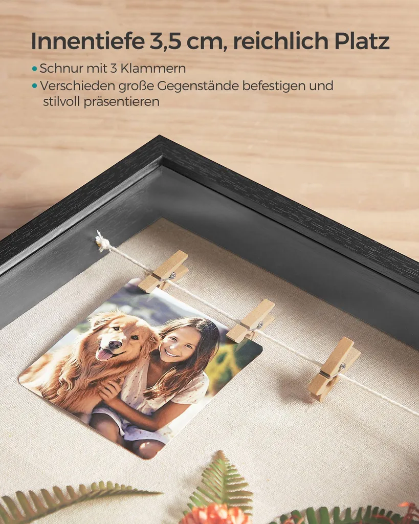 Cornice in vetro, idea regalo, nera - 4