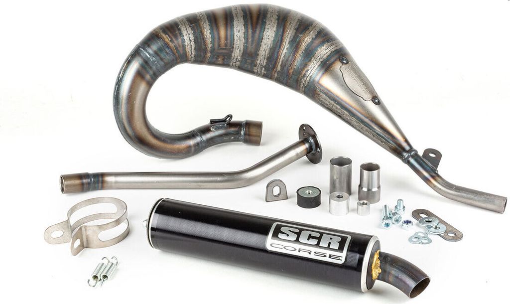 SCR CORSE HANDMADE CROSS 50/70 CC ALU BETA RR Wysoki wydech Zdjęcie produktu 