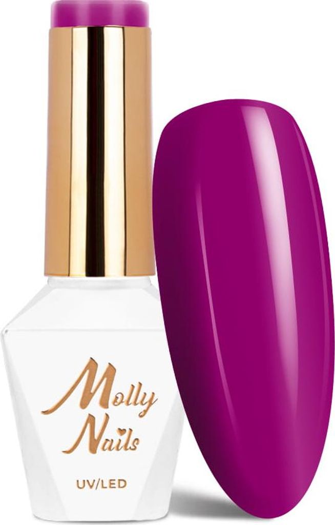 Molly Nails Power Flower Purple Crocus HEMA/Di-HEMA-freier Hybrid-Nagellack, 8 g, Nr. 725