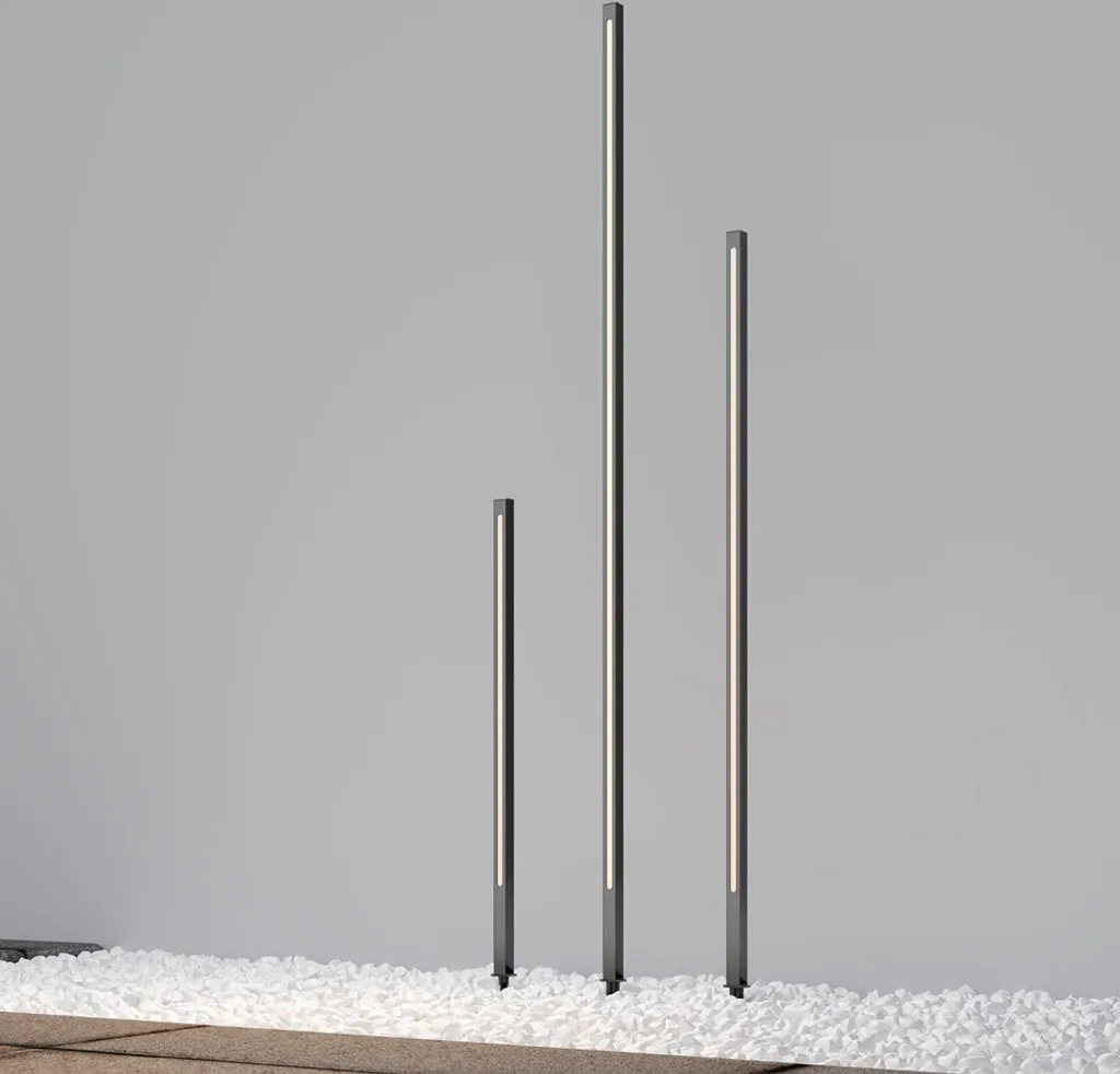 Borne Extérieure LED Étanche Graphite Maytoni Field 12W - Finition Durable - 5